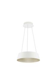 NOVA LUCE závěsné svítidlo ALBA bílý hliník šampaň a zlatá LED 40W 230V 3000K IP20 stmívatelné 9345655