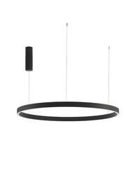 NOVA LUCE závěsné svítidlo ELOWEN černý hliník a silikon LED 100W 3000K stmívatelné 9345668