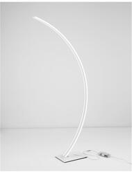 NOVA LUCE stojací lampa BRETON bílý hliník a akryl LED 40W 230V 3000K IP20 stmívatelné 9348074