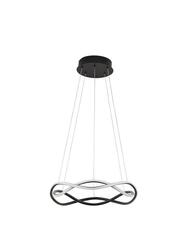 NOVA LUCE závěsné svítidlo JINAL LED závěsné svítidlo černý kov, hliník a silikon 3000K 40W IP20 stmívatelné 9348101