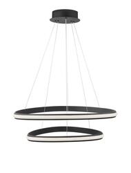 NOVA LUCE závěsné svítidlo ARIES černý hliník a akryl LED 48W 230V 3000K IP20 stmívatelné 9357063