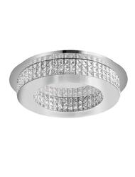 NOVA LUCE stropní svítidlo ZEFFARI chromovaný hliník a K9 křišťál LED 40W 230V 4000K IP20 9361084