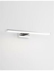 NOVA LUCE nástěnné svítidlo nad obrazy a zrcadla CORSO chromovaný hliník a akryl LED 8W 230V 3000K IP44 9400402