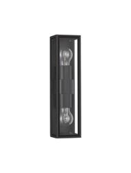 NOVA LUCE venkovní nástěnné svítidlo REGINA antracitový hliník a čiré sklo E27 2x12W 220-240V bez žárovky IP65 9492442