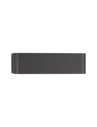 NOVA LUCE venkovní nástěnné svítidlo VIDENO antracitový hliník a čiré sklo LED 10W 3000K 220-240V 270st. IP65 9492590