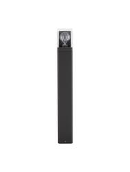 NOVA LUCE venkovní sloupkové svítidlo SELENA antracitový hliník a čirý akryl E27 1x12W 220-240V bez žárovky IP65 9492750