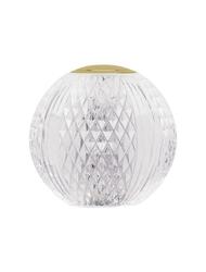 NOVA LUCE stolní lampa BRILLANTE zlatý hliník a akryl LED 1.5W 230V 3200K IP20 9522020