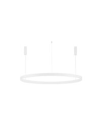 NOVA LUCE závěsné svítidlo MOTIF LED hliník a akryl bílá 80W 2700K-6000K 220-240V,CCT a stmívatelné, IP20 9530221