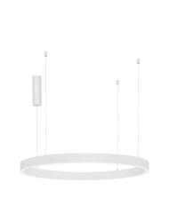 NOVA LUCE závěsné svítidlo STING LED hliník a akryl bílá Epistar SMD2835 60W 3000K Eaglerise TRIAC driver D100 H200 120st. IP20 stmívatelné 9558606