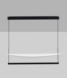 VÝPRODEJ VZORKU NOVA LUCE závěsné svítidlo DIONA stmívatelné černá / bílá LED 81W 5160lm 2700K 120cm