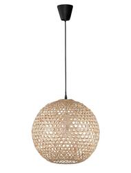 NOVA LUCE závěsné svítidlo MELODY přírodní bambus černý kabel E27 1x12W IP20 bez žárovky 9581501
