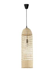 NOVA LUCE závěsné svítidlo MIA závěsné svítidlo, železo a ratan, přírodní barva E27 1x12W IP20 bez žárovky 9585081