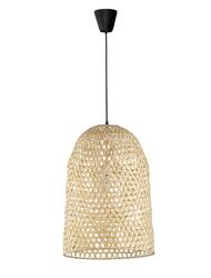 NOVA LUCE závěsné svítidlo AURORA přírodní bambus černý kabel E27 1x12W bez žárovky 9586681