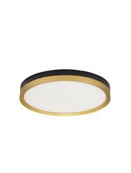 NOVA LUCE stropní svítidlo MR JOHN černá a mosaz zlatá LED 25.2W 3000K 9695236
