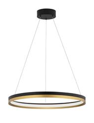 NOVA LUCE závěsné svítidlo MR JOHN černá a mosaz zlatá LED 43.2W 3000K stmívatelné 9695238