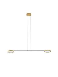 NOVA LUCE závěsné svítidlo SCOPE černá a zlatá LED 19.4W 3000K stmívatelné 9695253