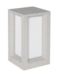 NOVA LUCE venkovní sloupkové svítidlo CASTRO bílý pískovec a akryl E27 1x12W bez žárovky 100-240V IP65 9739352