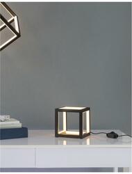 NOVA LUCE stolní lampa GABBIA černý hliník a silikon LED 20W 230V 3000K IP20 stmívatelné 9818161
