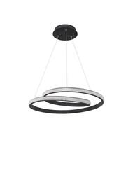 NOVA LUCE závěsné svítidlo GRANIA černý hliník a akryl LED 25W 230V 3000K IP20 stmívatelné 9818511