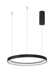 NOVA LUCE závěsné svítidlo PERTINO černý hliník a akryl LED 38W 230V 3000K IP20 stmívatelné 9853682