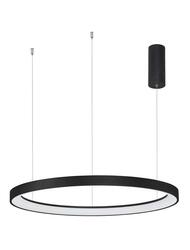NOVA LUCE závěsné svítidlo PERTINO černý hliník a akryl LED 60W 230V 3000K IP20 stmívatelné 9853686