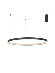 NOVA LUCE závěsné svítidlo PRESTON černý hliník a akryl LED 60W 230V 3000K IP20 stmívatelné 9865110
