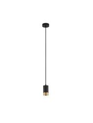 NOVA LUCE závěsné svítidlo POGNO černá a zlatý hliník GU10 1x10W IP20 220-240V bez žárovky 9911526