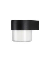 NOVA LUCE venkovní nástěnné svítidlo DARF černý hliník ABS difuzor LED 5W 3000K 100-240V 104st. IP65 světlo dolů 9925665