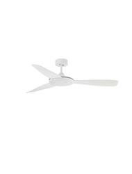 NOVA LUCE stropní ventilátor BLAIRE tělo z hliníku matná bílá a sklo 3ABS bílé listy 9952360
