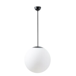 OSMONT ADR52928 ADRIA P3 závěsné skleněné svítidlo černá / bílá IP40 40W E27