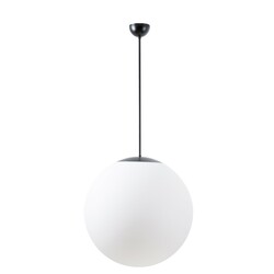 OSMONT ADR52935 ADRIA P4 závěsné skleněné svítidlo černá / bílá IP40 40W E27