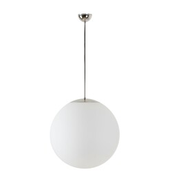 OSMONT ADR60168 ADRIA P4 závěsné skleněné svítidlo nerez leštěná / bílá IP40 3000 K 41W LED