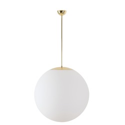 OSMONT ADR60212 ADRIA P5 závěsné skleněné svítidlo mosaz leštěná / bílá IP40 3000 K 48W LED DALI