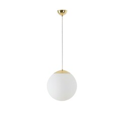 OSMONT ADR60336 ADRIA S2 závěsné skleněné svítidlo mosaz leštěná / bílá IP40 3000 K 20W LED