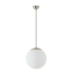 OSMONT ADR60565 ADRIA P2 závěsné skleněné svítidlo nerez broušená / bílá IP40 4000 K 20W LED