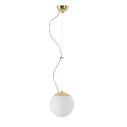 OSMONT ADR60742 ADRIA L1 závěsné skleněné svítidlo mosaz leštěná / bílá IP40 4000 K 8W LED