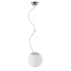 OSMONT ADR60744 ADRIA L1 závěsné skleněné svítidlo nerez leštěná / bílá IP40 4000 K 8W LED