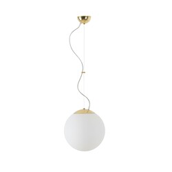 OSMONT ADR60752 ADRIA L2 závěsné skleněné svítidlo mosaz leštěná / bílá IP40 4000 K 20W LED