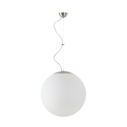 OSMONT ADR60806 ADRIA L4 závěsné skleněné svítidlo nerez broušená / bílá IP40 4000 K 41W LED