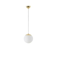 OSMONT ADR60831 ADRIA S1 závěsné skleněné svítidlo mosaz leštěná / bílá IP40 4000 K 8W LED