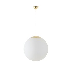 OSMONT ADR60857 ADRIA S4 závěsné skleněné svítidlo mosaz leštěná / bílá IP40 4000 K 41W LED