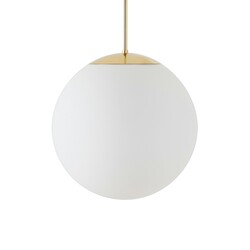 OSMONT ADR62523 ADRIA P3 HP závěsné skleněné svítidlo mosaz leštěná / bílá IP40 4000 K 52W LED