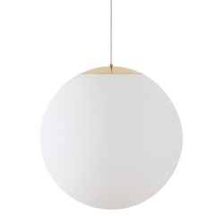 OSMONT ADR62735 ADRIA S5 HP závěsné skleněné svítidlo mosaz leštěná / bílá IP40 4000 K 65W LED DALI