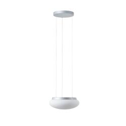 OSMONT ARA67422 ARAKIS LE2 závěsné skleněné svítidlo stříbrná / bílá IP40 3000 K 18W LED