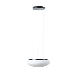 OSMONT ARA67996 ARAKIS LE3 závěsné skleněné svítidlo černá / bílá IP40 4000 K 34W LED