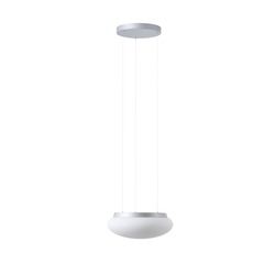 OSMONT ARA71368 ARAKIS LE2 závěsné skleněné svítidlo stříbrná / bílá IP40 3000/4000 K 14W LED DALI