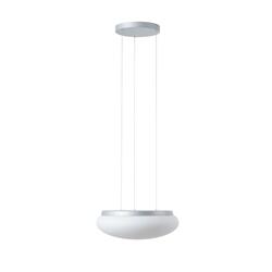 OSMONT ARA71377 ARAKIS LE3 závěsné skleněné svítidlo stříbrná / bílá IP40 3000/4000 K 34W LED