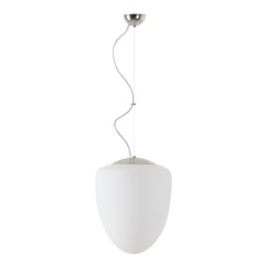 OSMONT AST60430 ASTRA L závěsné skleněné svítidlo nerez leštěná / bílá IP40 3000 K 27W LED DALI