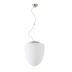 OSMONT AST60934 ASTRA L závěsné skleněné svítidlo nerez broušená / bílá IP40 4000 K 27W LED DALI