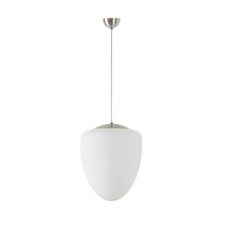 OSMONT AST60942 ASTRA S závěsné skleněné svítidlo nerez broušená / bílá IP40 4000 K 27W LED
